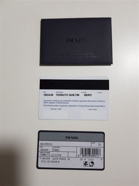 certificati originalità prada|prada authentication.